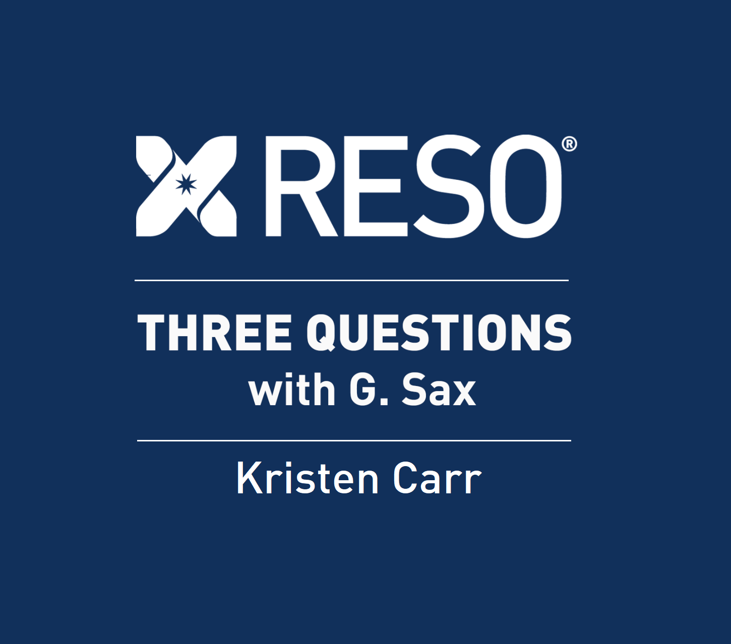 Three Questions Kristen Carr of RPR