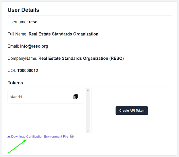 RESO Analytics Version 3.1.0 Release Notes – New Testing Configuration Generator: The exported file will contain the user’s credentials and Certification API Key.
