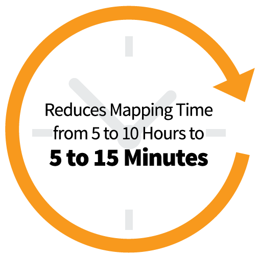 Reduces Mapping Time graphic