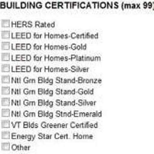 PrimeMLS database Building Certification 1