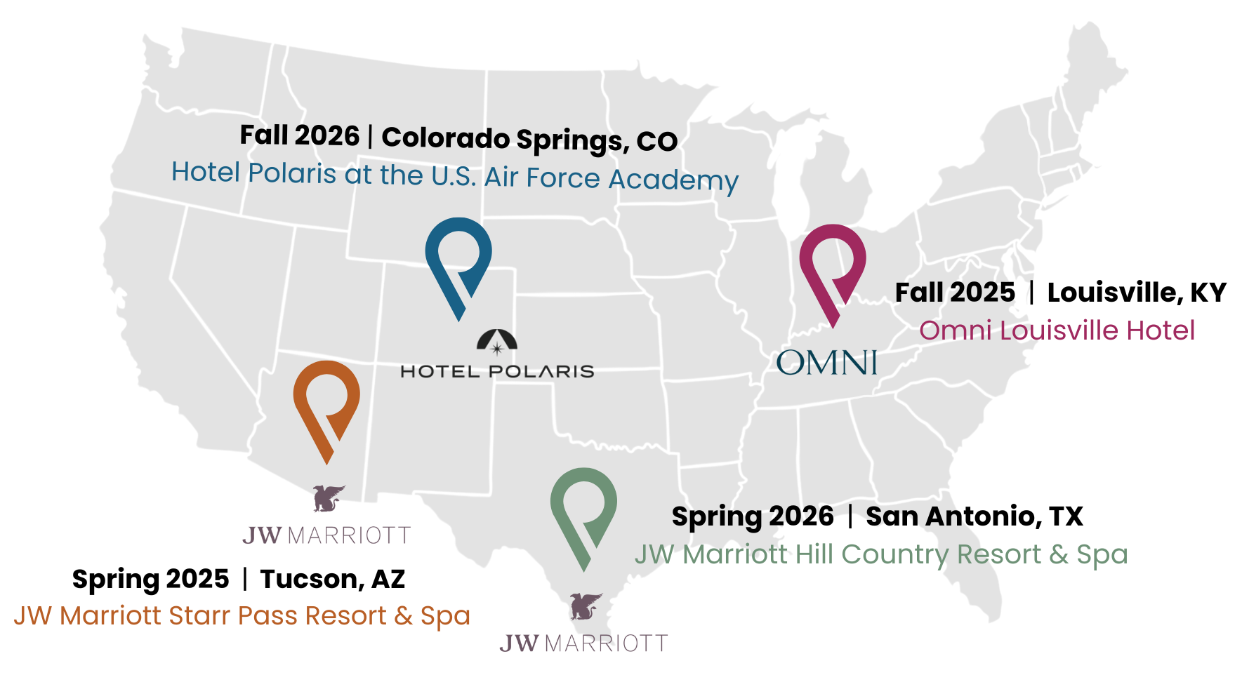 2025-2026 RESO Confrence Location Map